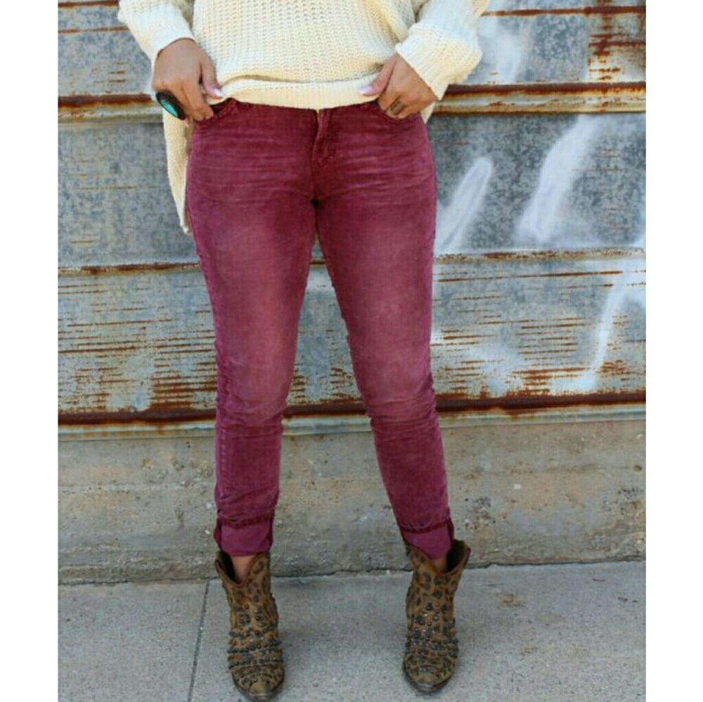 Dear John Joyrich comfort skinny winter wine cords